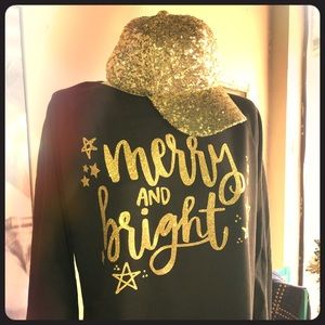 Merry and Bright crew neck sweatshirt